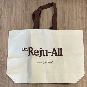 Dr. Reju-All Cream and Brown Logo Tote Bag